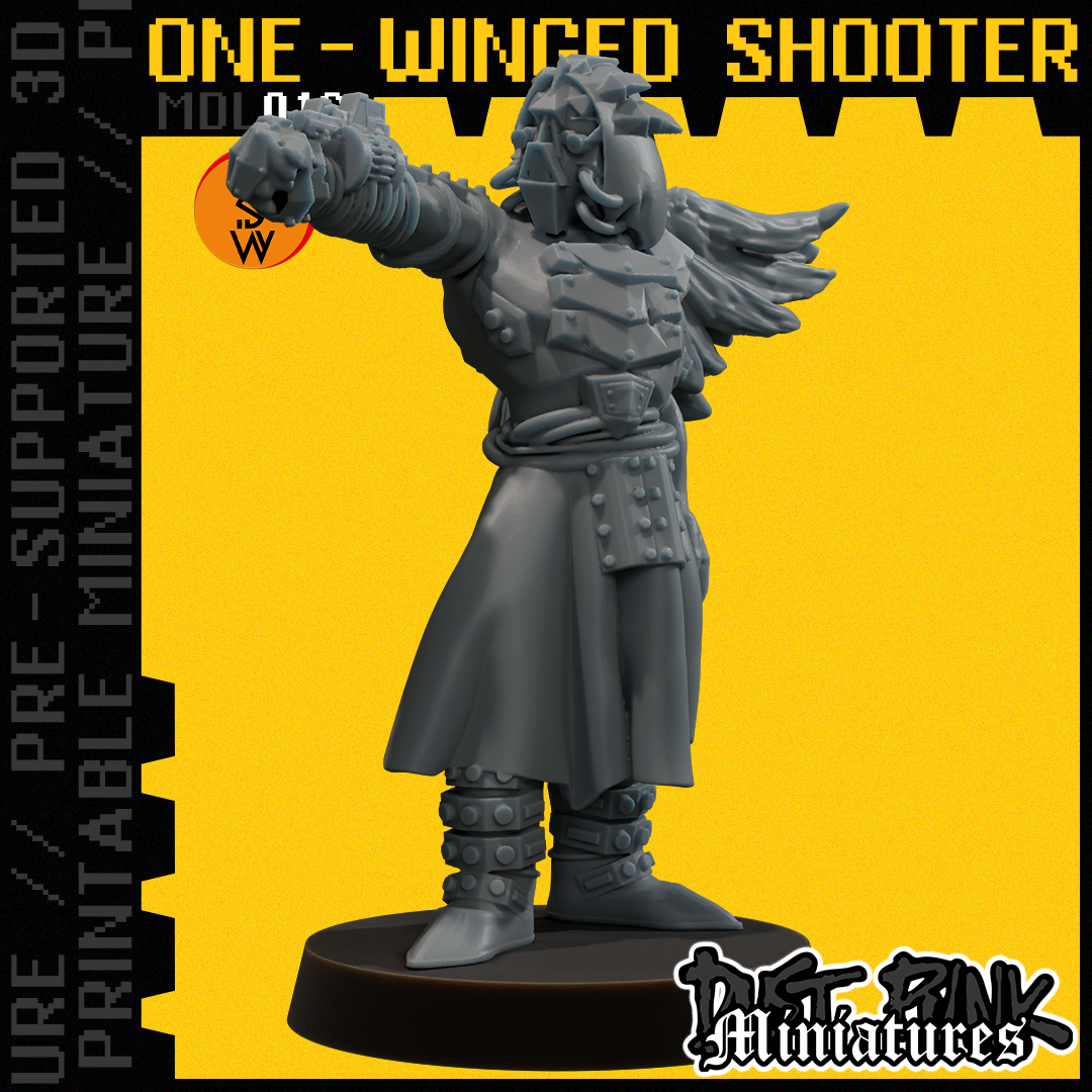 MDL016 ONE-WINGED SHOOTER [PRE-SUPPORTED]